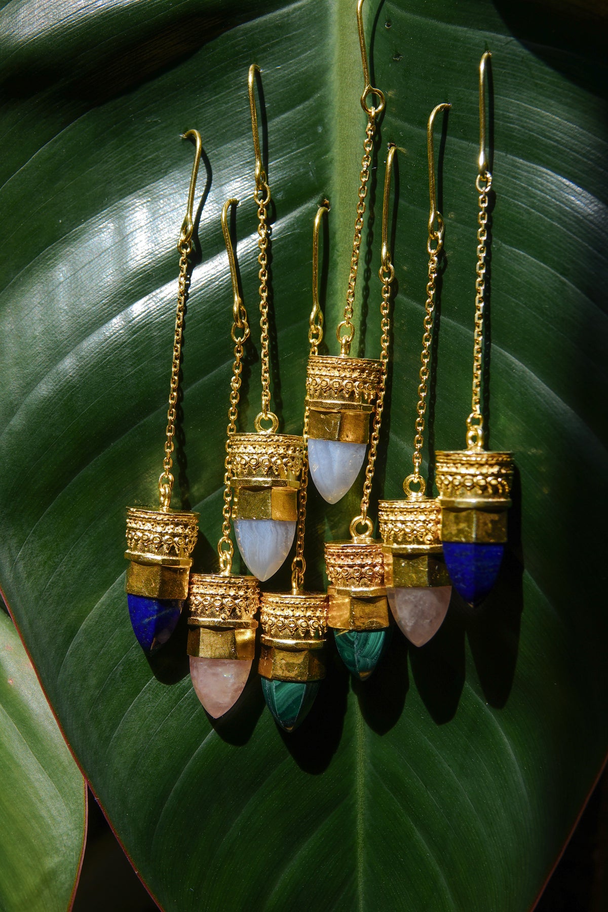 Resistance Earring || Lapis Lazuli Gold