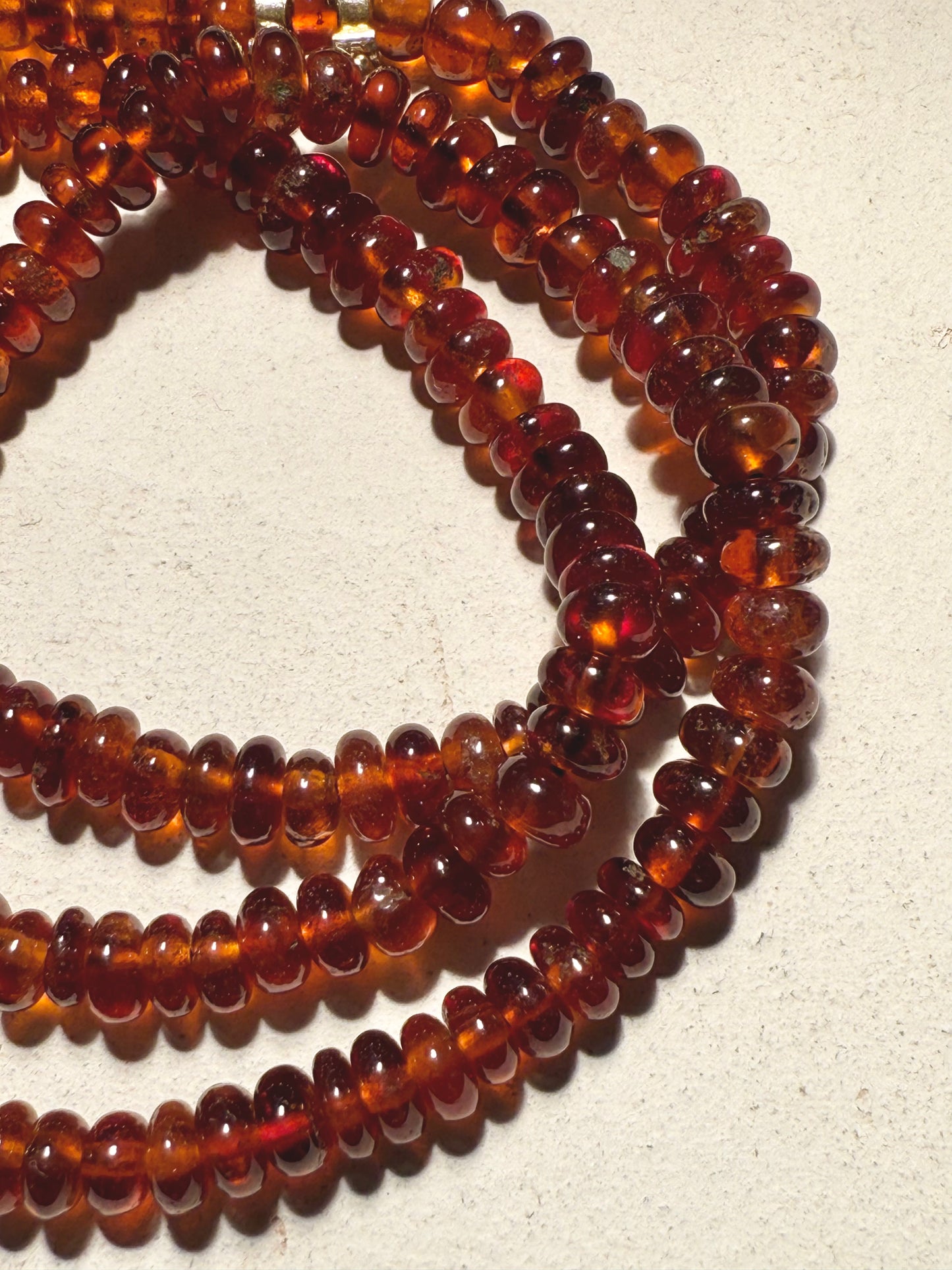 Hirz Necklace with Hessonite Garnet