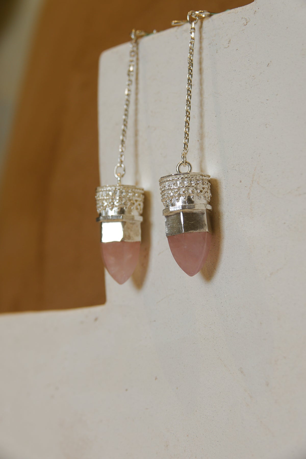 Resistance Earrings || Pink Quartz